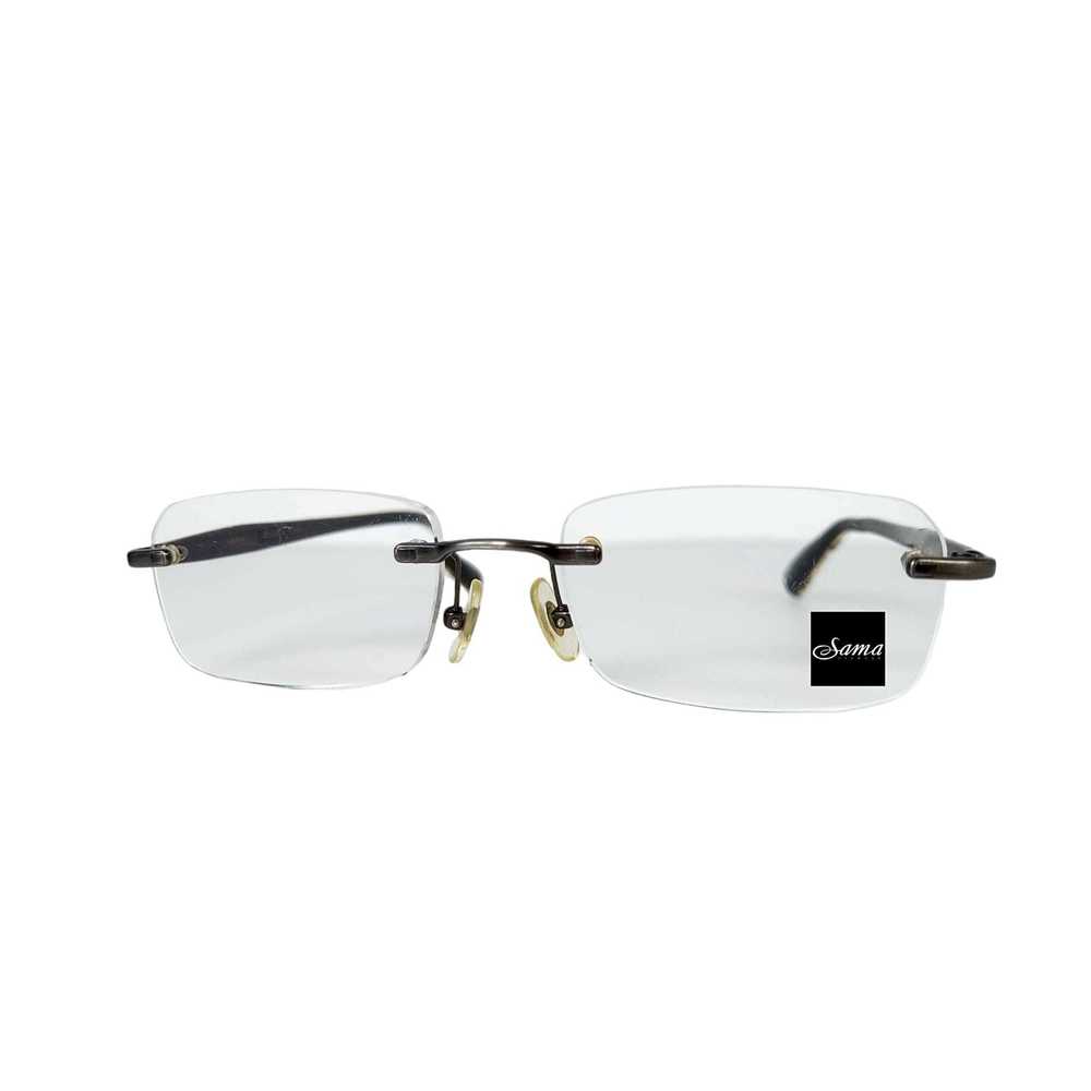 Sama Japan Fusion 1 GRY Eyeglasses Smokey Gray Rim-less Men Pure 59-20-140